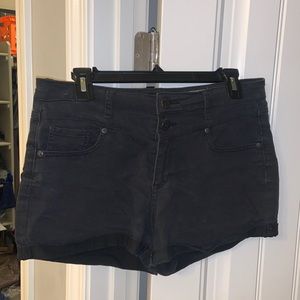 High waisted jean shorts